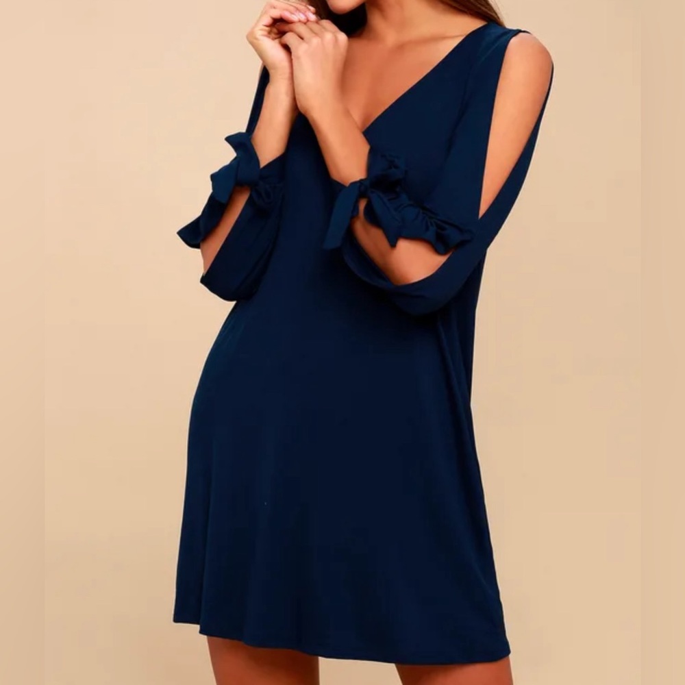 Lulus: Navy Blue Shift Dress